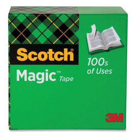 SCOTCH Magic Tape Refill, 1" Core, 0.75" x 25 yds, Clear, PK20, 20PK 810SX20